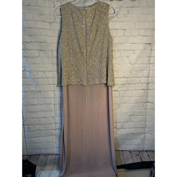 Women's Alex Evening's Mother's Bridesmaid's Dress. Long w/ Glitter top! SZ 16 - Picture 2 of 6